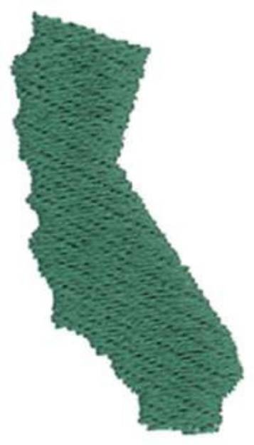 Picture of California State Machine Embroidery Design