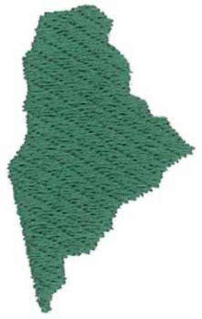 Picture of Maine State Machine Embroidery Design
