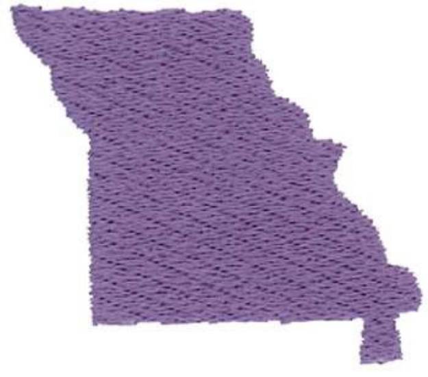 Picture of Missouri State Machine Embroidery Design