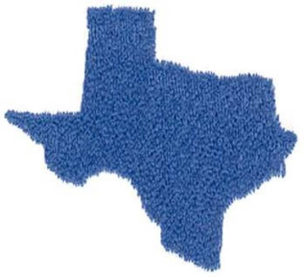 Picture of Texas State Machine Embroidery Design