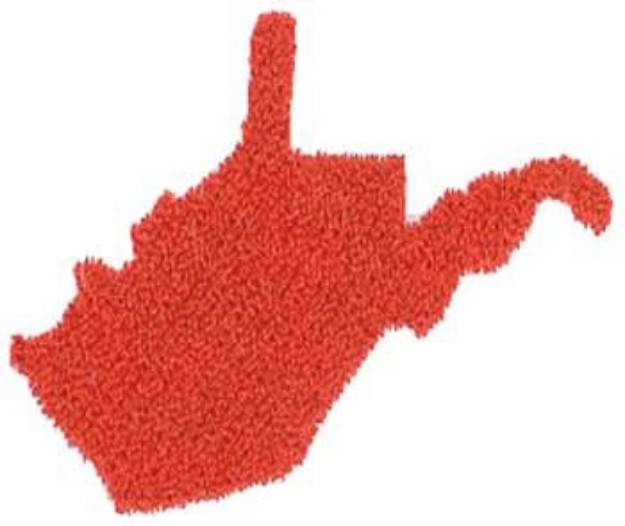 Picture of West Virginia State Machine Embroidery Design