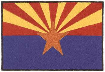 Arizona Flag Machine Embroidery Design