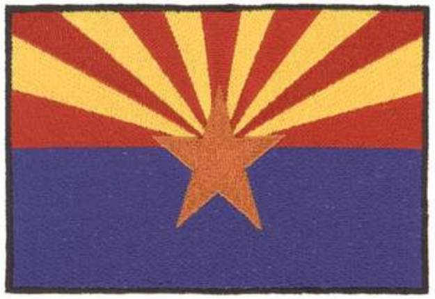 Picture of Arizona Flag Machine Embroidery Design