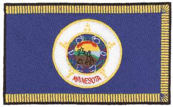 Minnesota Flag Machine Embroidery Design