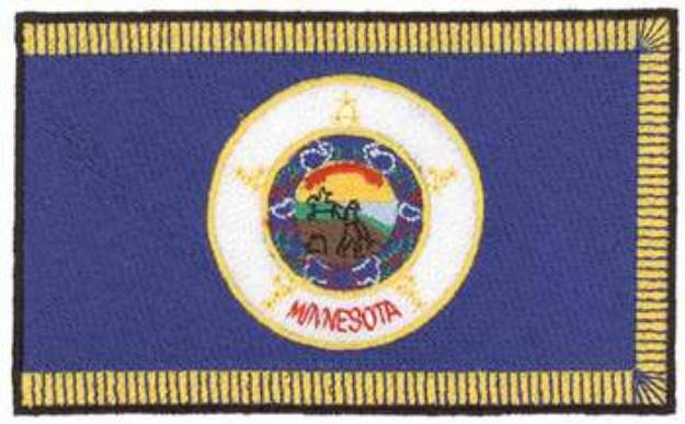 Picture of Minnesota Flag Machine Embroidery Design