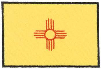 New Mexico Flag Machine Embroidery Design