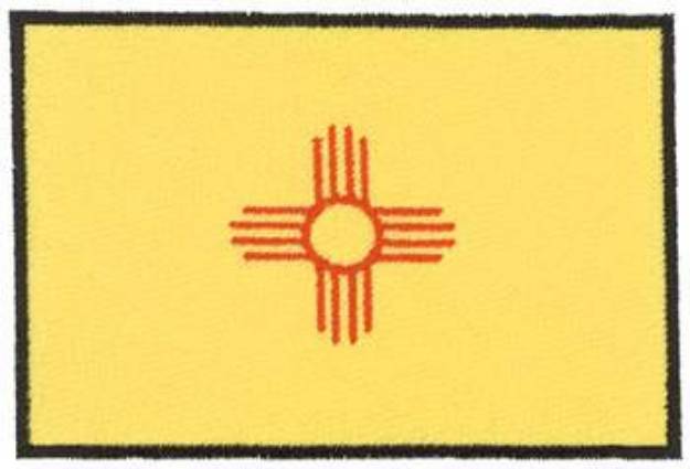 Picture of New Mexico Flag Machine Embroidery Design