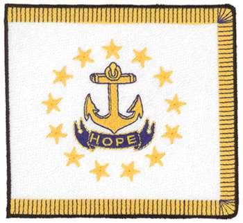 Rhode Island Flag Machine Embroidery Design