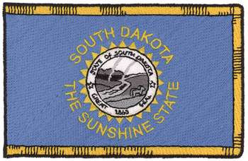 South Dakota Flag Machine Embroidery Design