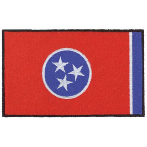 Picture of Tennessee Flag Machine Embroidery Design