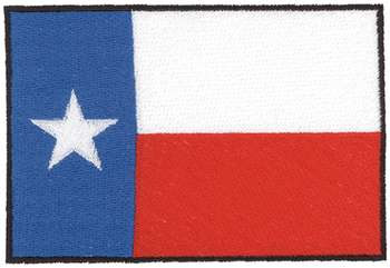Texas Flag Machine Embroidery Design