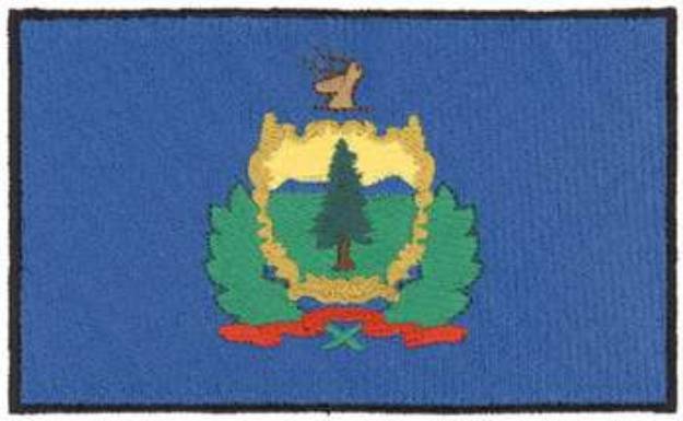 Picture of Vermont Flag Machine Embroidery Design