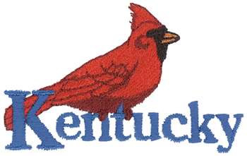 Kentucky Cardinal Machine Embroidery Design
