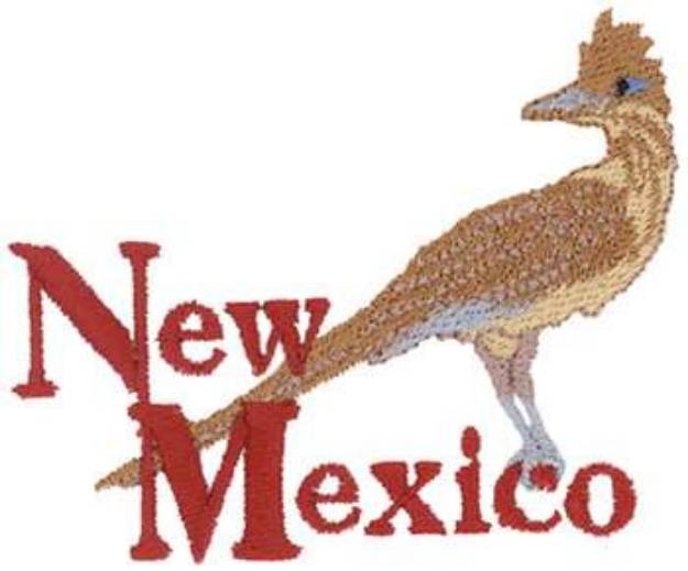 Picture of New Mexico Roadrunner Machine Embroidery Design