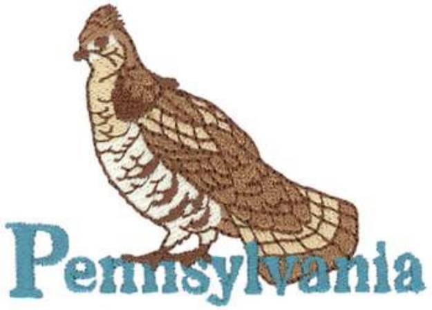 Picture of Pennsylvania Ruffed Grouse Machine Embroidery Design
