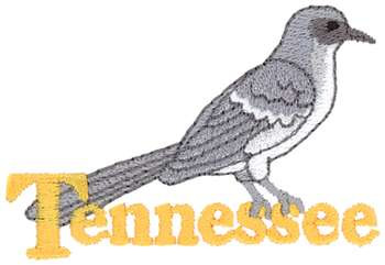 Tennessee Mockingbird Machine Embroidery Design