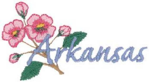 Picture of Arkansas Apple Blossom Machine Embroidery Design