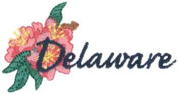 Picture of Delaware Peach Blossom Machine Embroidery Design