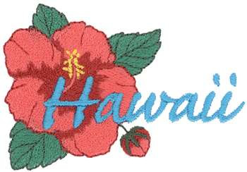 Hawaii Hibiscus Machine Embroidery Design