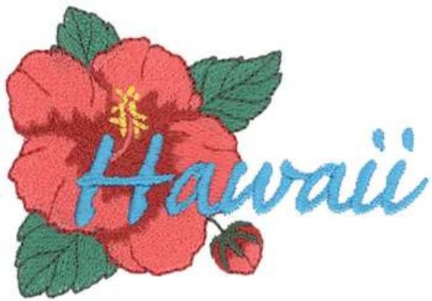 Picture of Hawaii Hibiscus Machine Embroidery Design