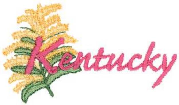 Picture of Kentucky Goldenrod Machine Embroidery Design