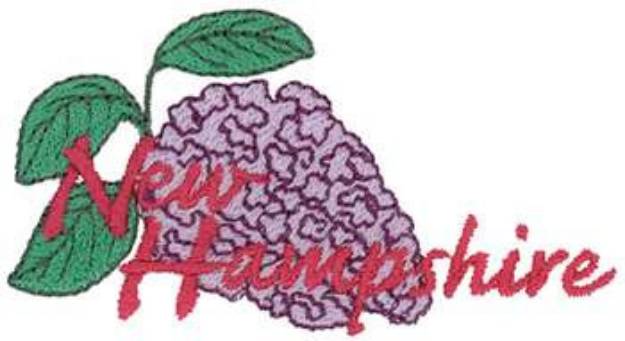 Picture of New Hampshire Lilac Machine Embroidery Design