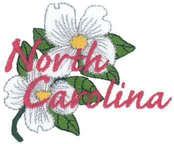 North Carolina Dogwood Machine Embroidery Design