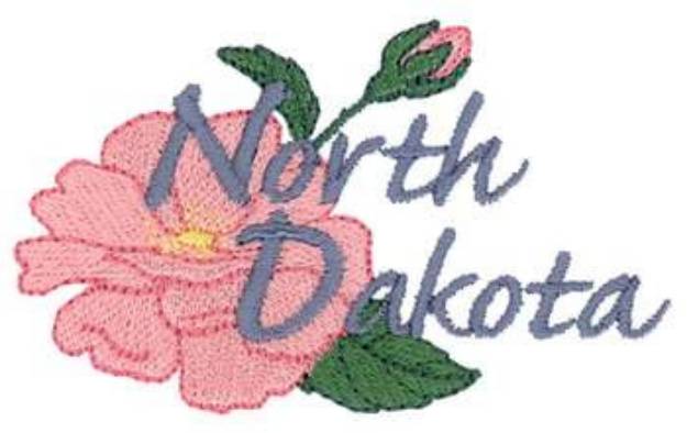 Picture of ND Wild Prairie Rose Machine Embroidery Design