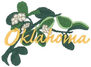 Oklahoma Mistletoe Machine Embroidery Design