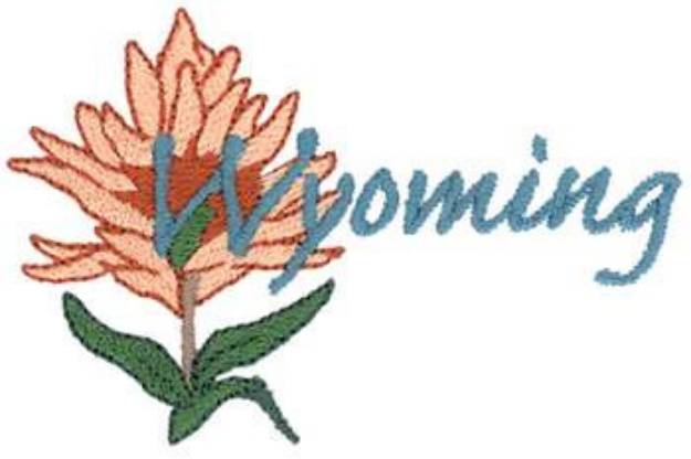 Picture of Wyoming Indian Paintbrush Machine Embroidery Design