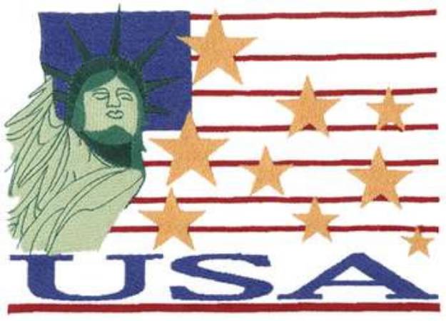 Picture of Liberty Machine Embroidery Design