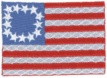 USA 1777 Flag Machine Embroidery Design