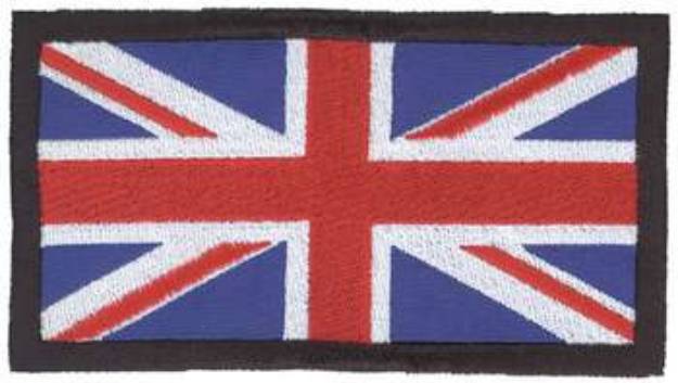 Picture of UK Applique Flag Machine Embroidery Design