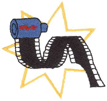 Roll of Film Machine Embroidery Design