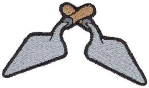 Picture of Masonry Trowels Machine Embroidery Design