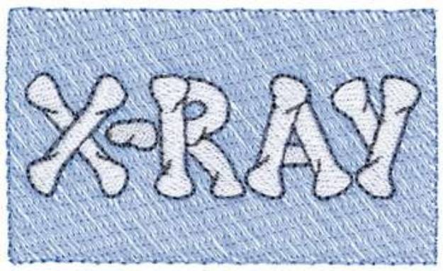 Picture of X-ray Sign Machine Embroidery Design
