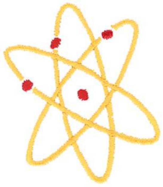 Picture of Atomic Energy Outline Machine Embroidery Design