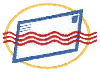 Postal Worker Logo Machine Embroidery Design