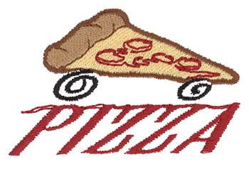 Pizza Delivery Machine Embroidery Design