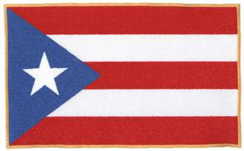 Puerto Rico Flag Machine Embroidery Design