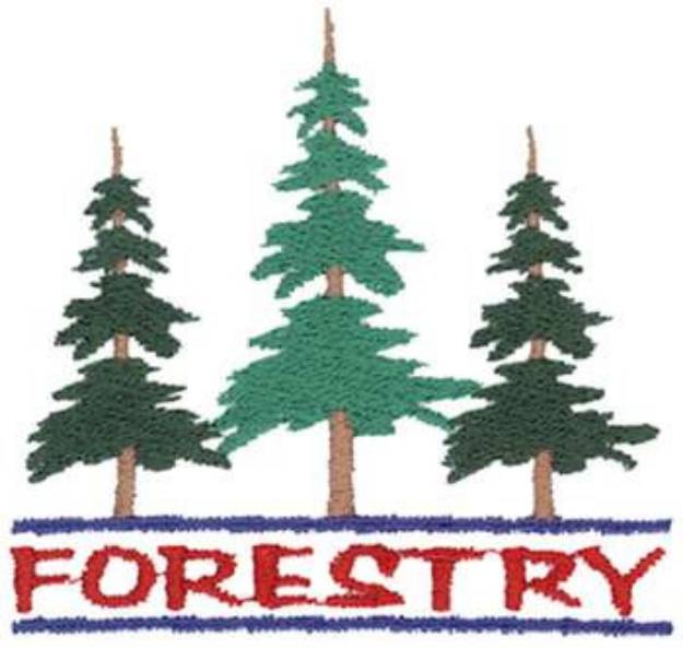 Picture of Forestry Emblem Machine Embroidery Design