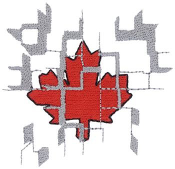 Abstract Maple Leaf Machine Embroidery Design