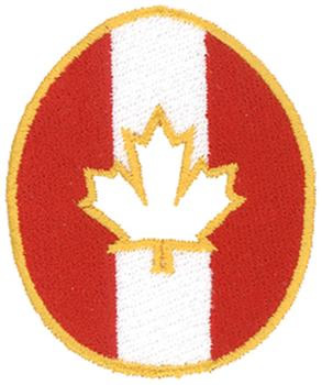 Canadian Crest Machine Embroidery Design