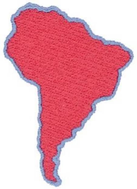 Picture of South America Machine Embroidery Design