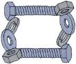 Picture of Nuts & Bolts Border Machine Embroidery Design