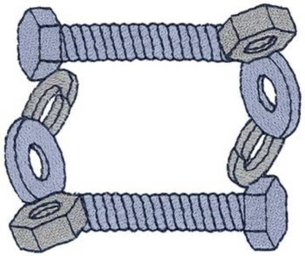 Picture of Nuts & Bolts Border Machine Embroidery Design