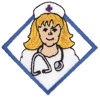 Nurse Logo Machine Embroidery Design