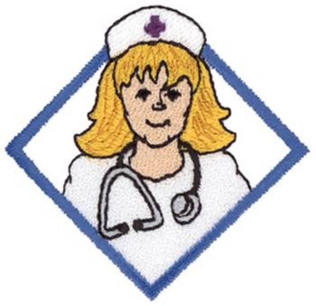 Picture of Nurse Logo Machine Embroidery Design