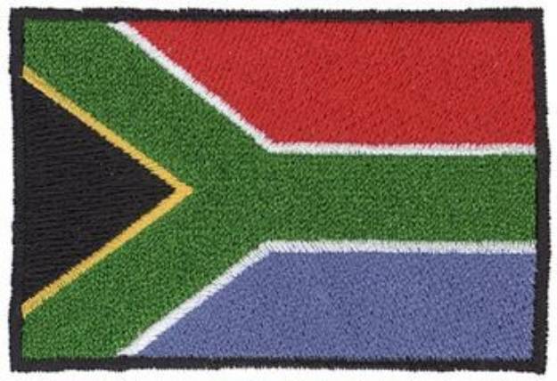 Picture of South Africa Flag Machine Embroidery Design