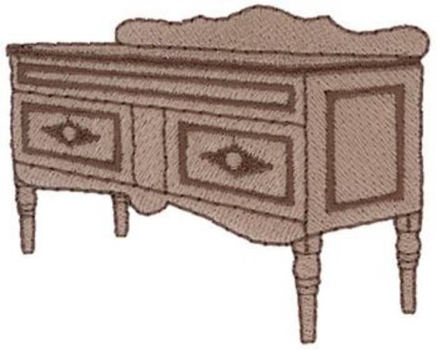 Picture of Antique Dresser Machine Embroidery Design